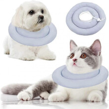 Cat Cone Collar, Soft Adjustable Pet Kitten Puppy Recovery Collar Anti Lick Protective Collar