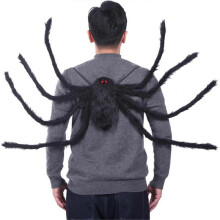 Halloween Adult Spider Backpack Costume Spider Clothes Funny Spider Legs Horror Plush Spider
