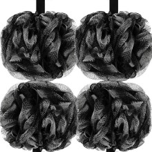 Bath Loofah Sponge 60g Bath Mesh Pad Bath Ball Body Scrub Exfoliating Bath Sponge for Men and Women, 4 Pieces