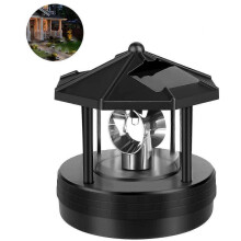 Solar Powered Lighthouse, Led Rotatable Lighthouse Garden Light Garden