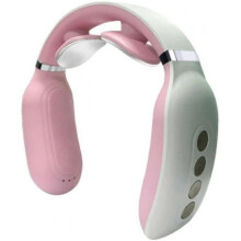 Smart Electric Pulse Neck Massager with Heat, Cordless Relief Relax Massage Device, 6 Modes 15 Speeds