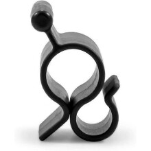 Black Standard Awning Clip for Rope Light - Slides into Awning Roller Bar Channel to Create a Convenient Hook