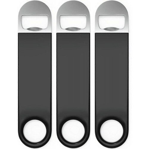 Bartender corkscrew, beer corkscrew, quick corkscrew 3-pack. rubber coating, stainless steel