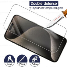 (iPhone 7) 3Pcs Protective Glass For Apple Iphone 15 Pro 15 Plus Iphone15 Pro Max ifone ipone 15pro Screen Protector Armor Tremp Cover Film