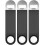 Bartender corkscrew, beer corkscrew, quick corkscrew 3-pack. rubber coating, stainless steel 5