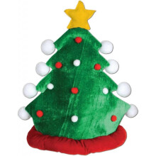 1-Pack Plush Christmas Tree Hats