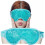 Reusable Eye Mask, Sleeping Mask with Plush Back for Headache, Puffiness (Blue) 1