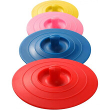 Silicone Cup Lid (Set of 4), Multicolor Silicone Lid for Cup, Teacup, Teapot Cup Lid