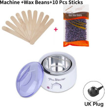 (UK) Pro Waxing Kit Wax Heater Pot Warmer Hair Removal Wax Thawing Tool Machine Gift