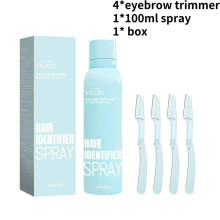 (Blue) Spray Hair Identification For Face Shaving Skin Dermaplaning Tool Women Clean
