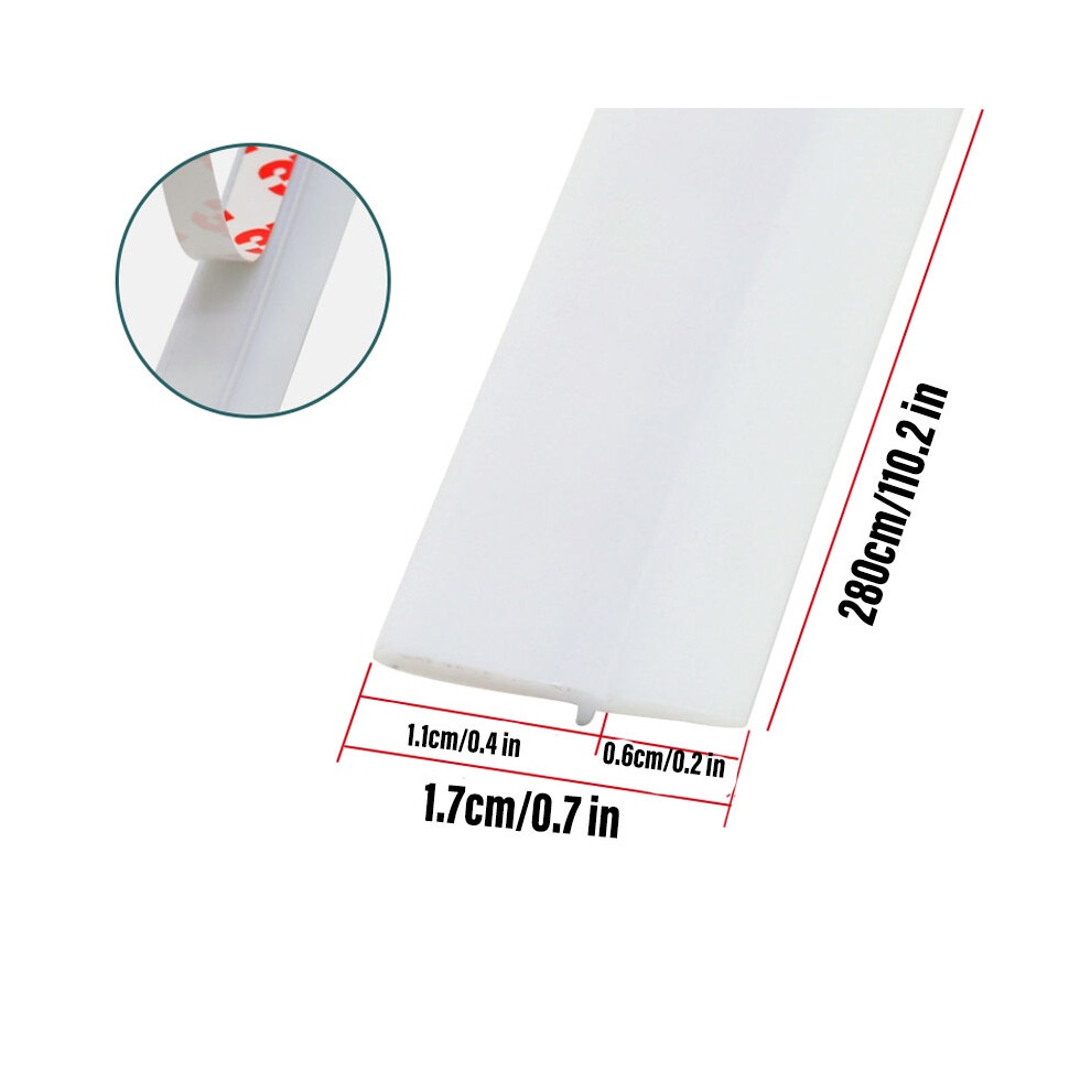 (White) Cabinet Door Wardrobe Stripe Selfadhesive Seal Moistureproof Insectproof Pvc-image-OPC-PHGRQKK-NEW