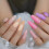 200 Pieces Acrylic Extra Long Press On Nails Coffin Artificial False Nails Solid Color Full Cover G 3