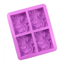 Silicone Soap Mold Diy Reusable Angel Pattern Square Soap Mold