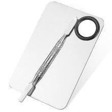 Palette for Nail Art Makeup Stainless Steel with Spatula Watercolor Painting1set