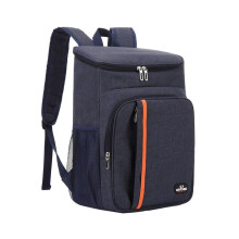 (navy blue) 18L Large Capacity Leak Proof Lunch Backpack Thermal Large Picnic Cool and Warm Insulated Bag