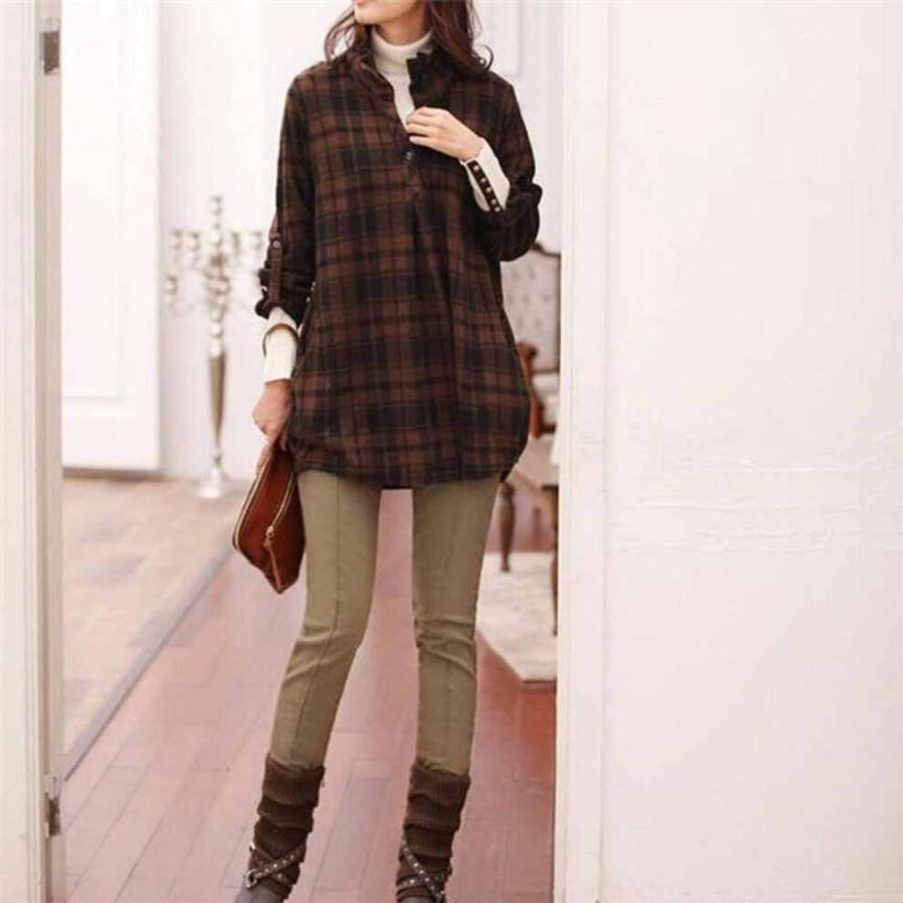 (khaki, L) Women Pencil Pants High Waist Skinny Thick Velvet Warm Winter Leggings Jeggings Legins Trousers Cute