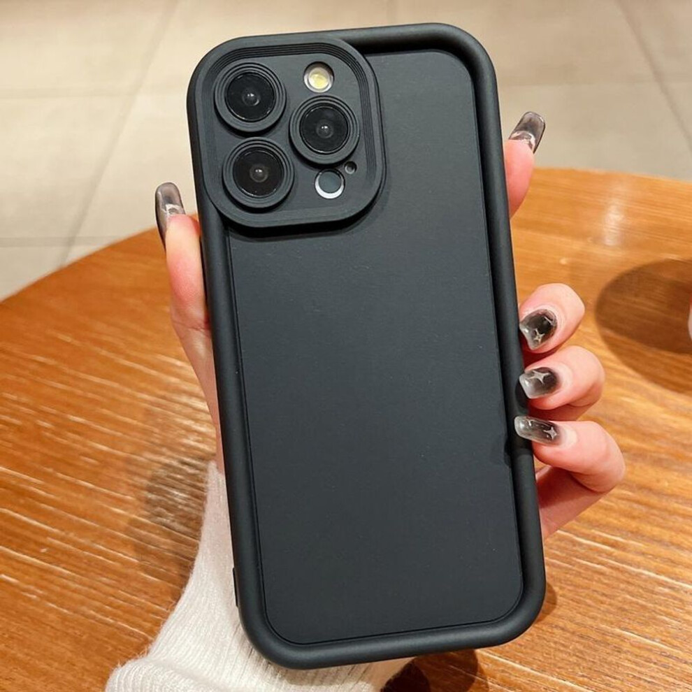 (black, iPhone 11) Silicone Case for iPhone & Samsung - Shockproof Soft Cover