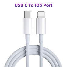 (2m-USB C, White) 20W PD USB Type C Cable for iPhone 13 12 11 Pro Xs Max XR 8 8PLUS Fast Charging Charger for MacBook iPad Pro Type-C USBC Data Wire Cord