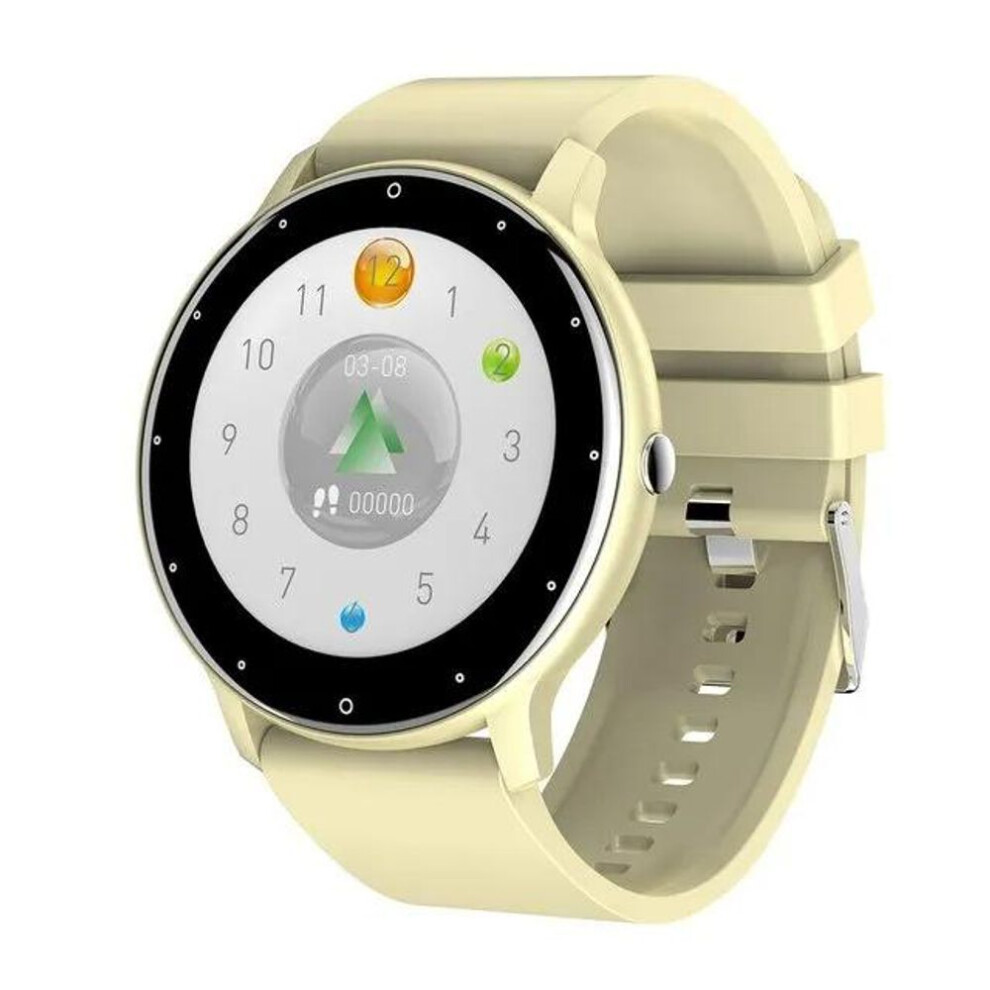 (yellow) New ZL02D Smart Watch Women Men Sport Fitness Smartwatch Waterproof Sleep Heart Rate Monitor Watches Bluetooth for ios Android