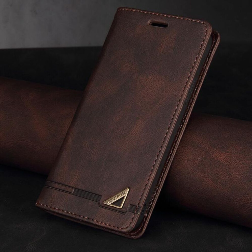 (brown, iPhone 15 Pro) Luxury Leather Wallet Case RFID Blocking Credit Card Holder Flip Folio Book Shockproof Cover For iPhone Samsung OPPO Huawei Redmi Xiaomi