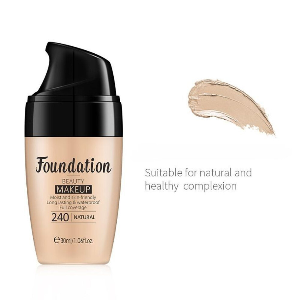 (Natural) LAIKOU Face Makeup Base Liquid Foundation Concealer for 3 Colors Whitening Primer BB Cream Face Base Long Last