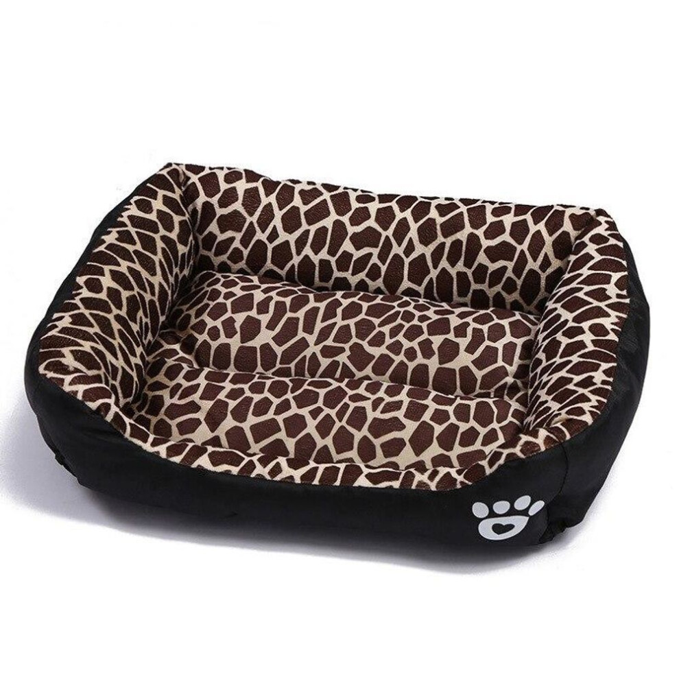 (leopard, S(43x32cm)) Pet Large Dog Beds Soft Warm Cat Bed Cushion Waterproof Bottom Small Dog Bed Chihuahua Husky Pet Beds