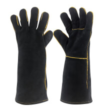 Hitzebeständige Handschuhe, Langarmgrillhandschuhe Zum Backen, Ofen, Feuerfestem Herd, Schweißer, Schweißer, Kamin
