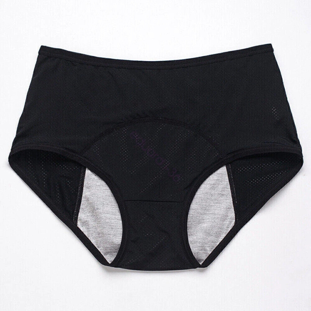Black (, 5XL) 5Pcs Leakproof Underwear Women Incontinence Leak Proof Protective Pant