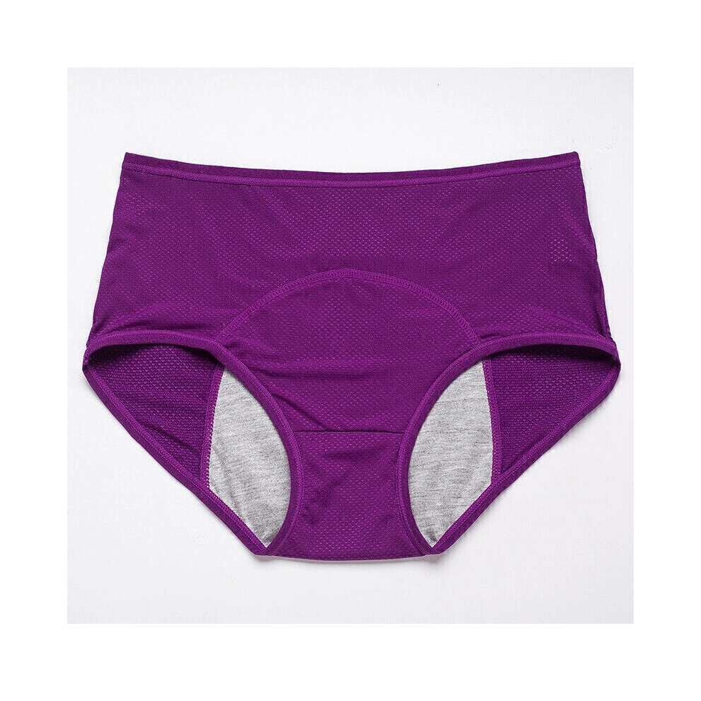Purple (Drak 7XL) 5Pcs Leakproof Underwear Women Incontinence Leak Proof Protective Pant