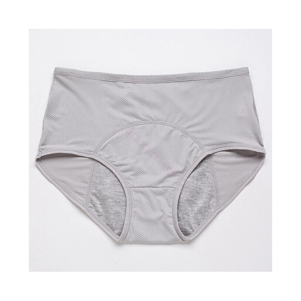 Gray (, 5XL) 5Pcs Leakproof Underwear Women Incontinence Leak Proof Protective Pant