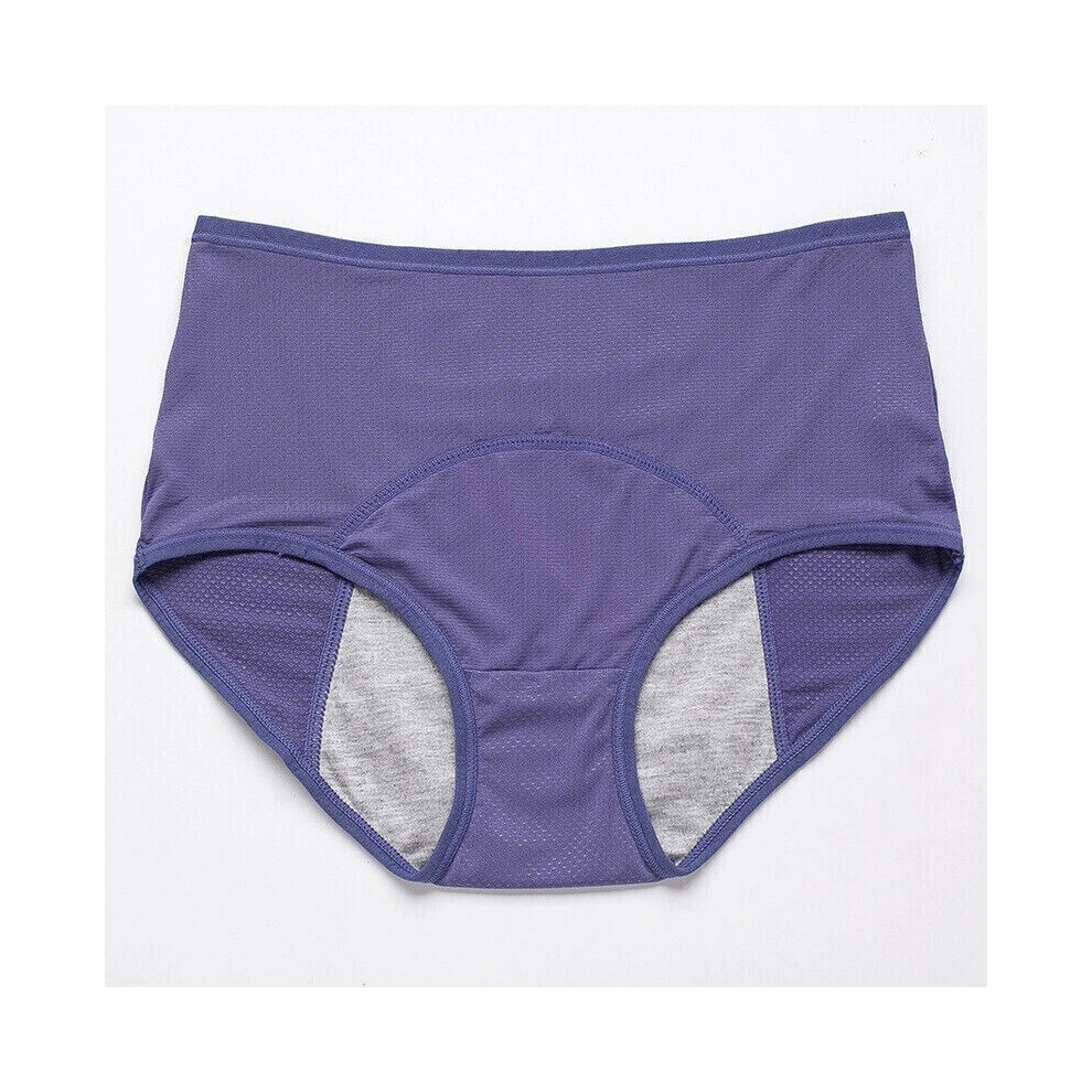 Light/Purple ( 8XL) 5Pcs Leakproof Underwear Women Incontinence Leak Proof Protective Pant