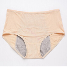 (Skin, 7XL) 5Pcs Leakproof Underwear Women Incontinence Leak Proof Protective Pant Hot