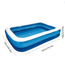 Piscine Maison, Piscine Gonflable En PVC, Grande Piscine Rectangulaire Épaissie Extérieure, Un Incontournable Pour Le Plaisir D'été