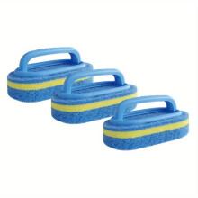 Brosses De Nettoyage De La Piscine De, Pinceaux D'éponge En Polypropylène Durables Pour Les Murs Et Carreaux De Piscine, Brosse À Poignée