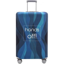 Luggage Cover Washable Suitcase Protector Anti-scratch Suitcase cover Fits 18-32 Inch Luggage (Blue Stripe, S)