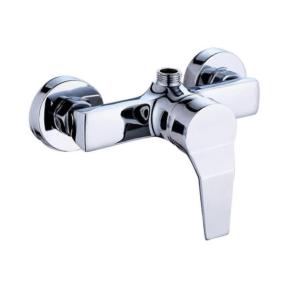 Mitigeur de douche mural en laiton avec monolevier pour salle de bain Chrome
