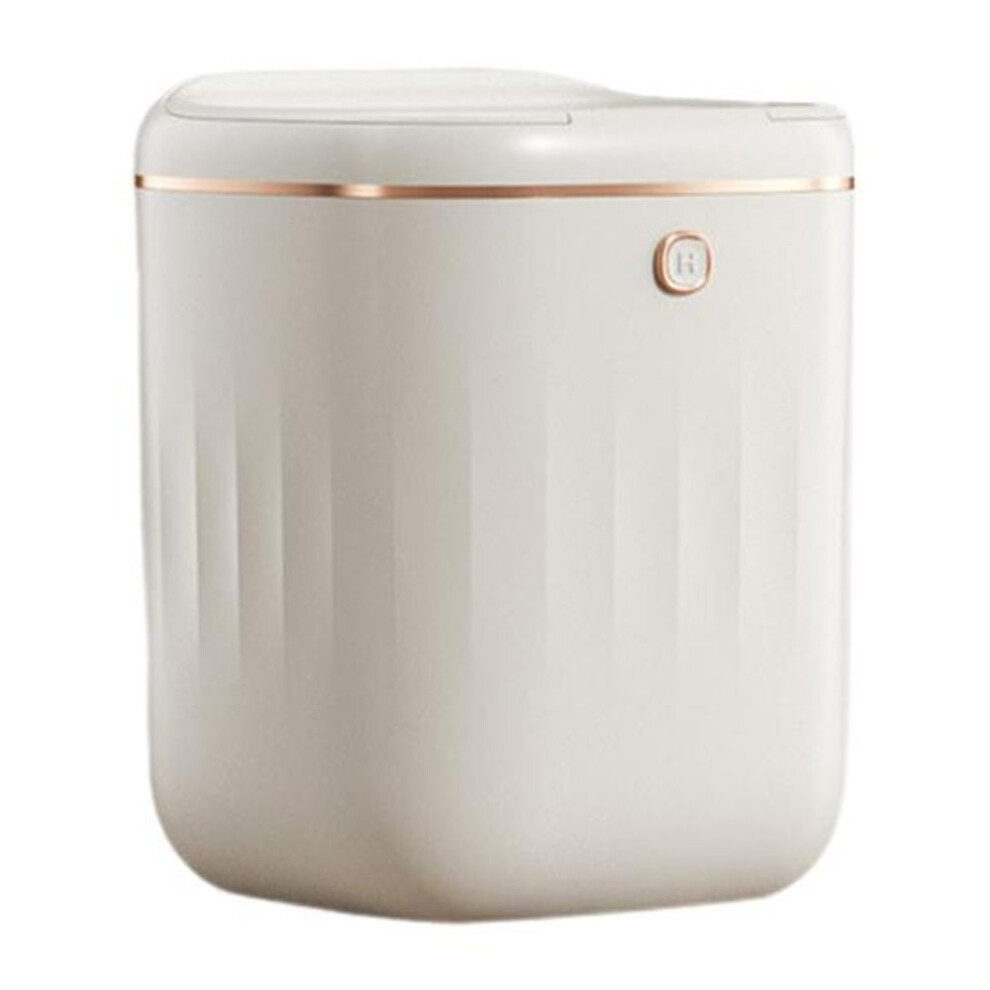 (white, Charging) 20L Smart Automatic Trash Can with Lid Waterproof Electric Sensor Garbage Bin 3 Opening Methods Kitchen Bathroom Dorm Silent Odor- Free High