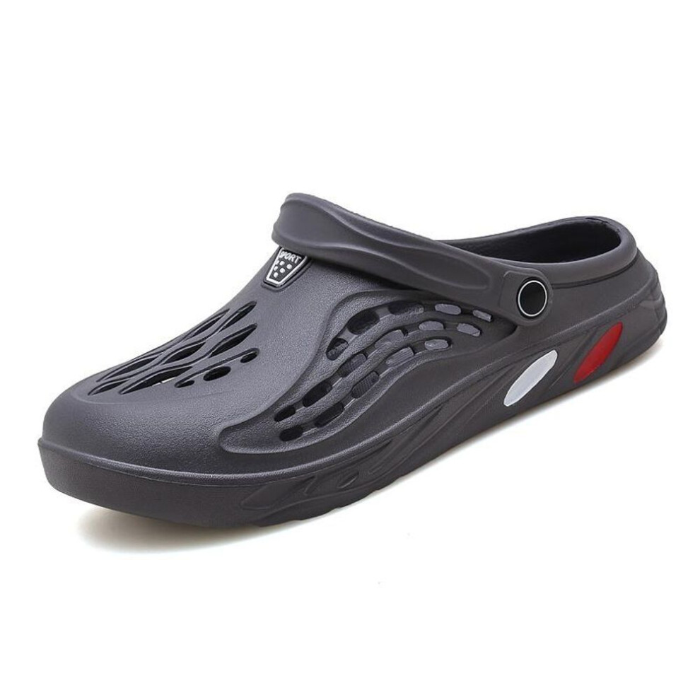 (grey, 40) Clogs Slippers Men and Women Summer Beach Sandals Garden Leisure Shoes