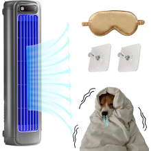 Ar-condicionado Cooling Ace, Outfany Cooling Ace, Ar-condicionado portátil Relaxix Cooling Ace, silencioso, recarregável com 3 velocidades,