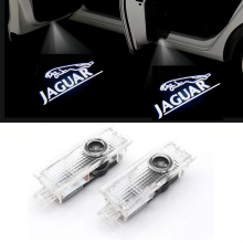 Pacote com 2 luzes LED para porta de carro compatíveis com projetor de logotipo Jaguar, luzes de boas-vindas