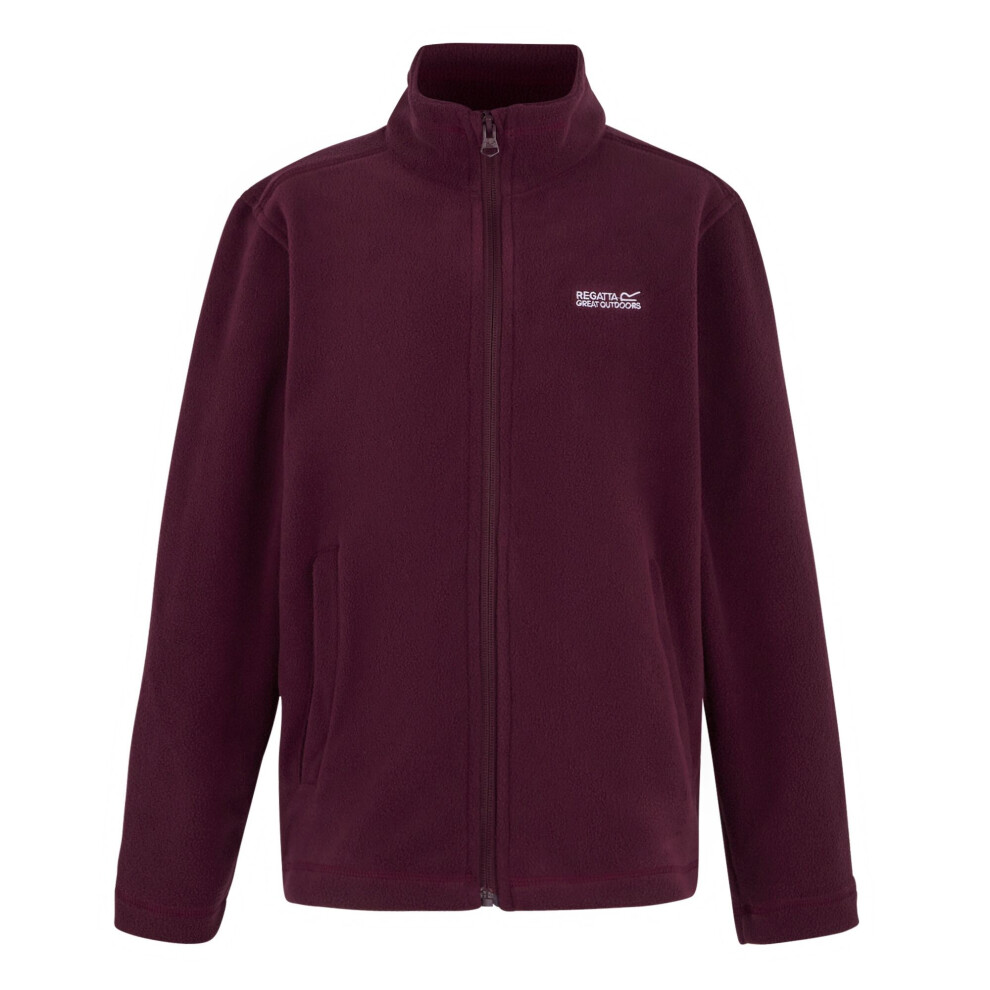 Regatta (7-8 Years, Fig) Great Outdoors Childrens/Kids King Ii Lightweight Full Zip Fleece Jacket