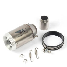 51mm Universal Slip On Motorcycle GP Exhaust CNC Carbon Fiber Escape Muffler For Kawasaki Z900 FZ6 RC390 S1000XR