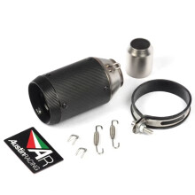 51mm Universal Slip On Motorcycle GP Exhaust CNC Carbon Fiber Escape Muffler For Kawasaki Z900 FZ6 RC390 S1000XR