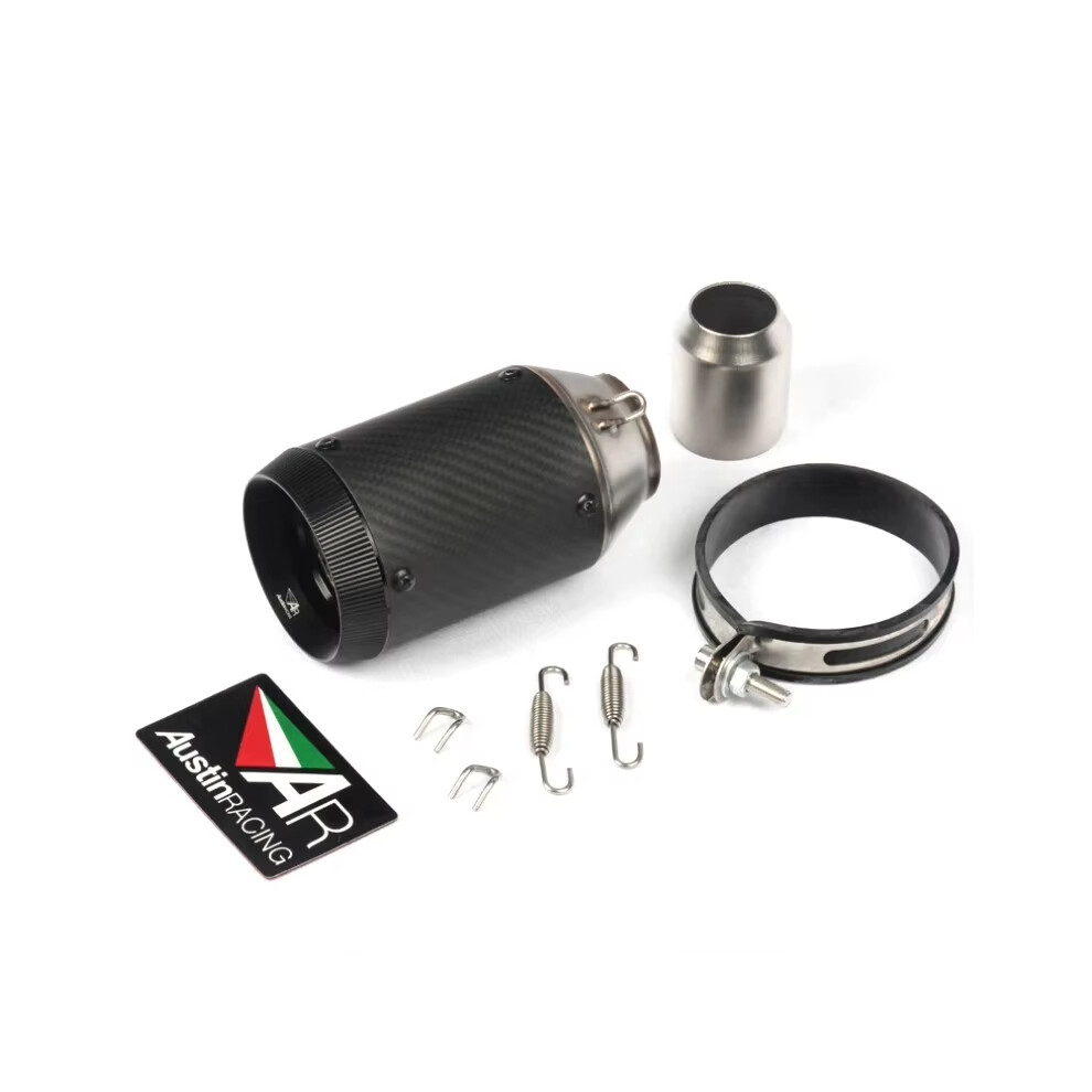 51Mm Universal Slip On Motorcycle Gp Exhaust Cnc Carbon Fiber Escape Muffler For Kawasaki Z900 Fz6 Rc390 S1000xr 6990565722230