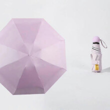 8 Bones, Small and Light Parasol, Umbrella, Uv Protection, Light Purple  96 Cm In Diameter