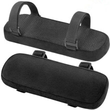 (black, One Size) Armrest Cushion Chair Arm Cover Memory Foam Non-Slip Elbow Support Pillow