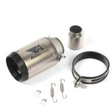 51mm Universal Slip On Motorcycle GP Exhaust CNC Carbon Fiber Escape Muffler For Kawasaki Z900 FZ6 RC390 S1000XR
