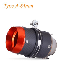 51mm Universal Slip On Motorcycle GP Exhaust CNC Carbon Fiber Escape Muffler For Kawasaki Z900 FZ6 RC390 S1000XR
