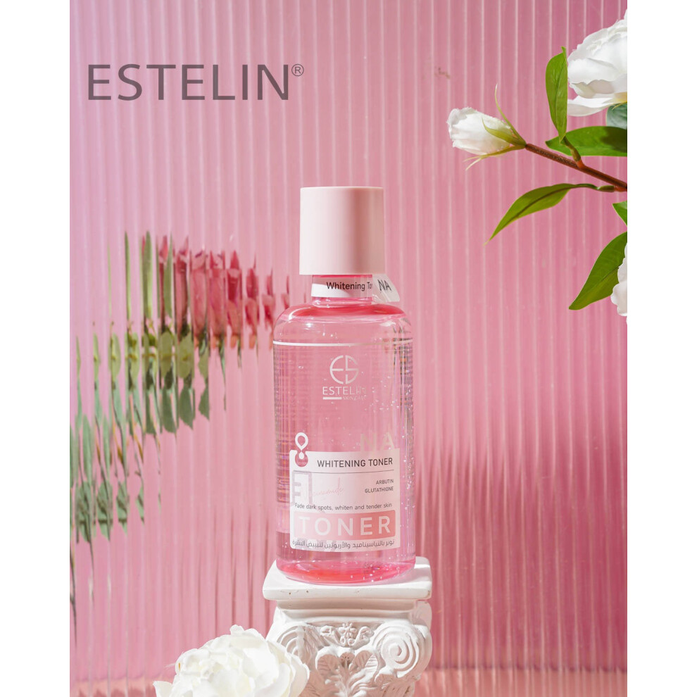 Estelin NA Toner With Arbutin & Glutathione 400ml | Best for Dark Spots, Glowing Skin | Vegan & Cruelty-Free