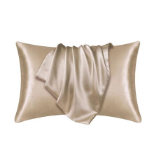 (champagne, 51cmx76cm) 100% Natural Mulberry Silk Pillow Case Real Silk Protect Hair Skin Pillowcase Any Size Customized Bedding Pillow Cases Cover